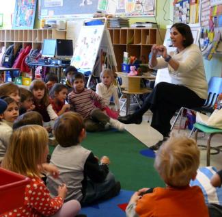 children in classroom