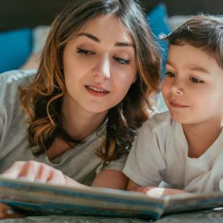 mom reading