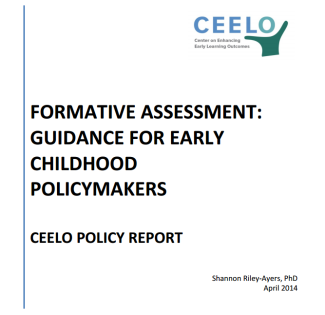 formative assessment policy report