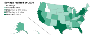 savings by 2030 map