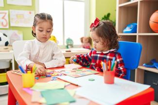 children in classroom